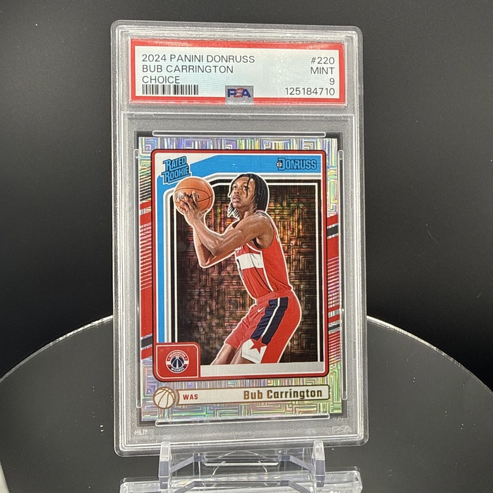 2024-25 Donruss - Rated Rookie Bub Carrington #220 Choice (RC) PSA 9